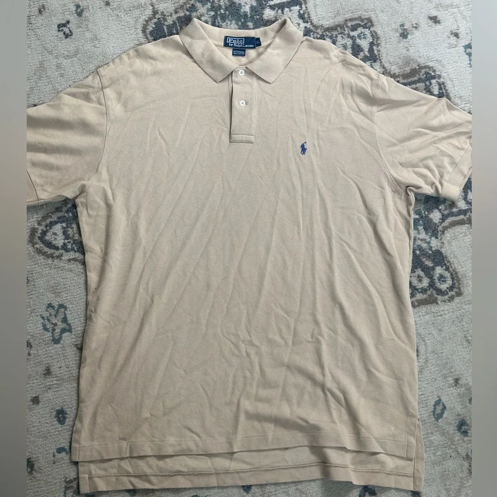 Ralph Lauren Tan Polo Shirt Classic Style